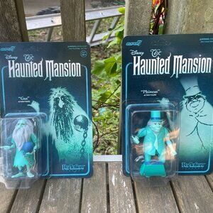 Super7 Disney Haunted Mansion Hitchhiking Ghosts Reaction Figure Set Gus Phineas